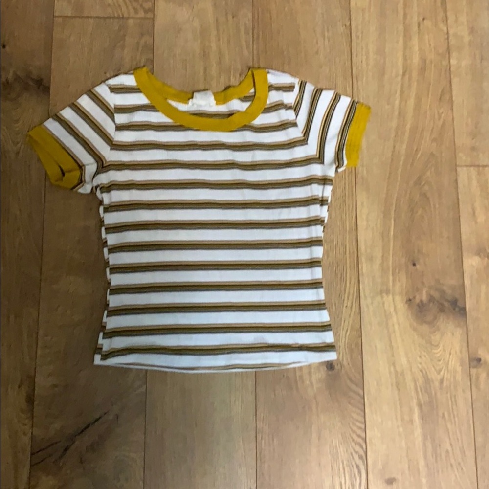 Yellow stripe shirt